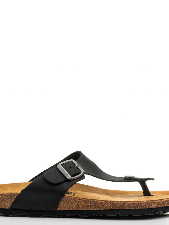 Oak & Hyde Women's Flat Sandals Anatomic in Black Color