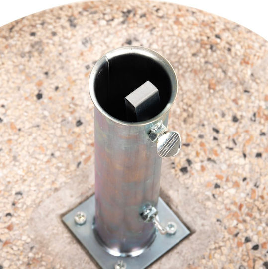 HomeMarkt Premium Βάση Ομπρέλας Τσιμεντένια Μπεζ 6.2x6.2cm