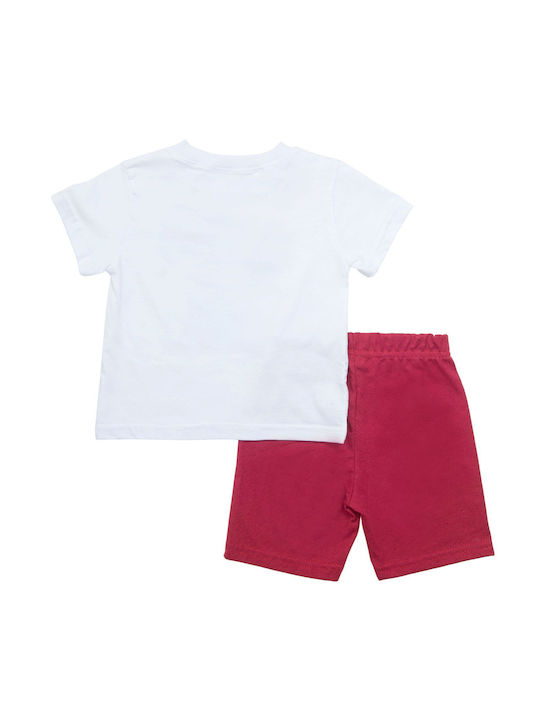 Babylon Kids Set with Shorts Summer 2pcs White