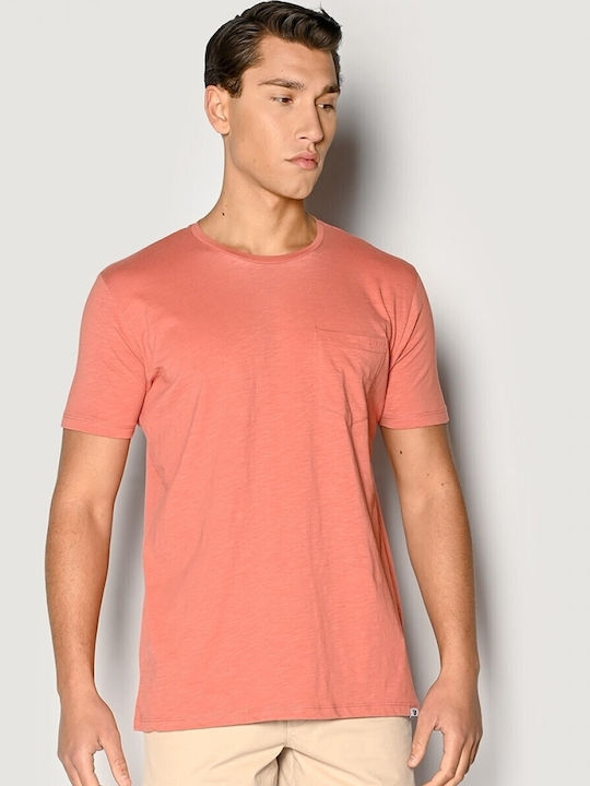 Brokers Jeans Herren T-Shirt Kurzarm Orange