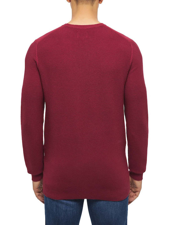 Mustang Men's Long Sleeve Sweater Burgundy