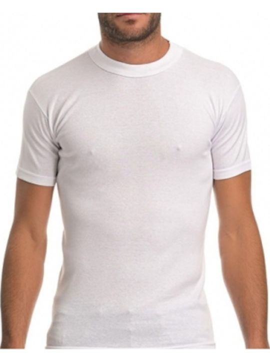Men's Undershirts Short-sleeved White 6Pack