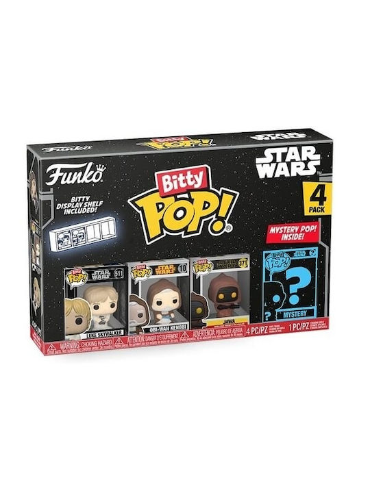 Funko Bitty Pop! Movies: Luke Skywalker, Obi-Wan Kenobi, Jawa & Chase Chase 4τμχ