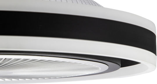 Gruppe RX3310 Πλαφονιέρα 50cm με Φως Μαύρη