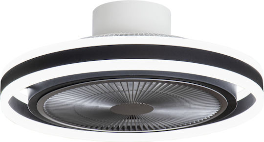Gruppe RX3310 Πλαφονιέρα 50cm με Φως Μαύρη