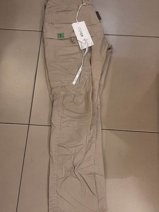 Cover Jeans Pantaloni pentru bărbați Cargo Elastice Bej