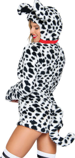 Leg Avenue Dalmatian Sexy Στολή Λευκή