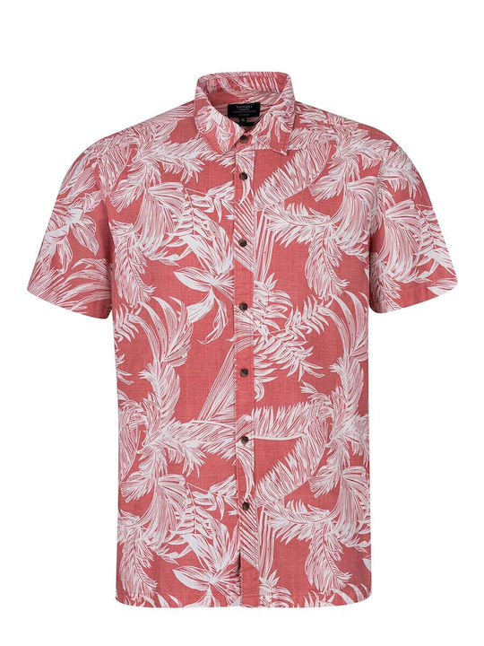 Short-sleeved Shirt Floral Red
