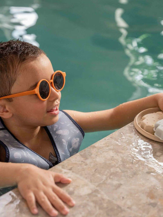 Filibabba Runde Kinder-Sonnenbrillen Orange Für 1-3 Jahre