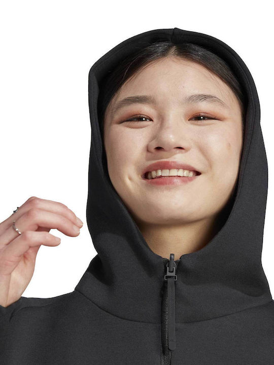 Z.N.E. Women's Sweatshirt Jacket Hooded Black