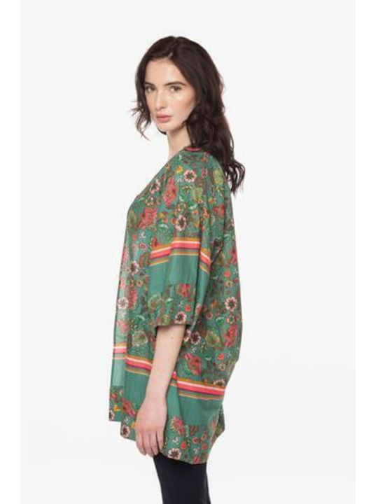 Liu Jo Long Women's Kimono Green