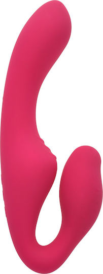 Kinksters Strapless Strap On με Dildo με Δόνηση σε Ροζ Χρώμα