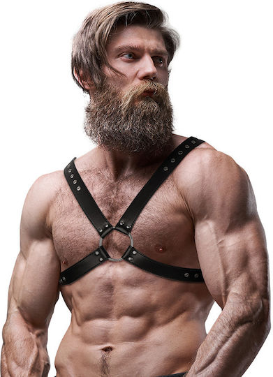 Fetish Submissive Ανδρικό Harness Μαύρο