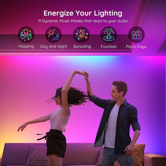 Govee Smart LED Strip Wi-Fi 24V RGB Light 10m with Power Supply