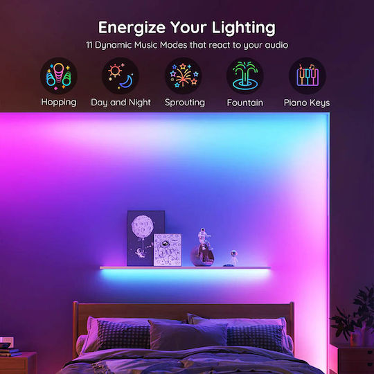 Govee Smart LED Strip Wi-Fi 24V RGB Light 10m with Power Supply