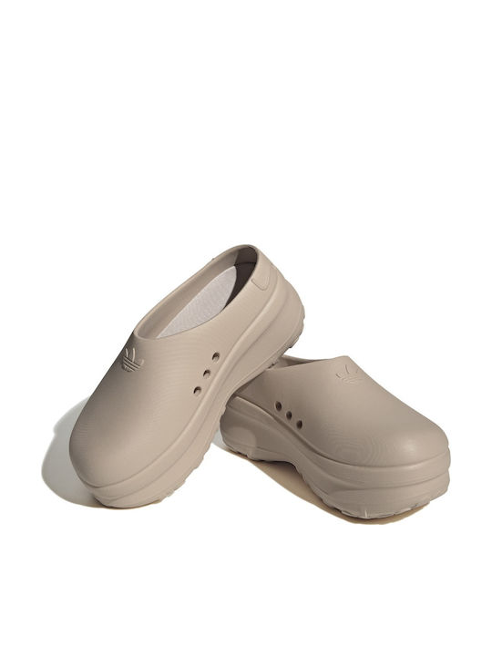 adidas Adifom Stan Smith Clogs Taupe