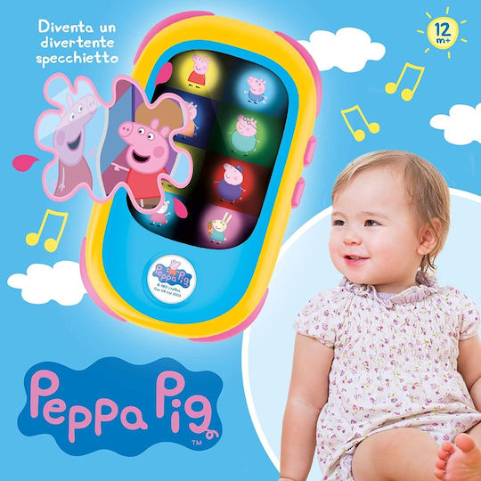 Lisciani Giochi Toy Phone Peppa Pig Smartphone with Music and Sounds for 12++ Months