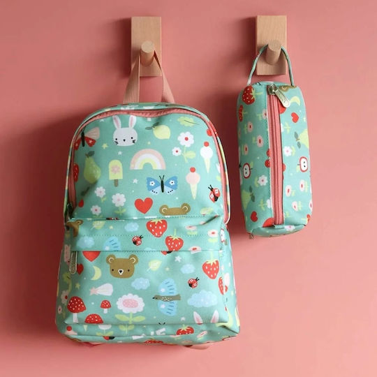 A Little Lovely Company Pencil Case Barrel Turquoise