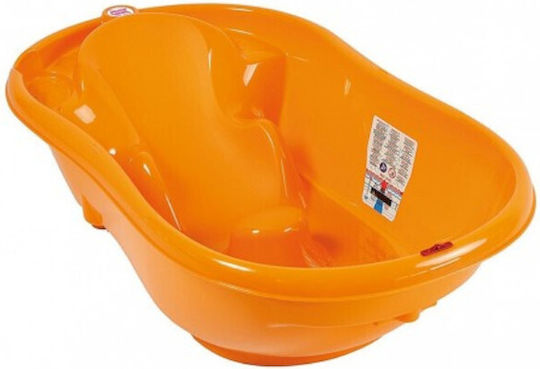 OK Baby Μπανιέρα Μωρού Onda 2 με Θερμόμετρο Orange