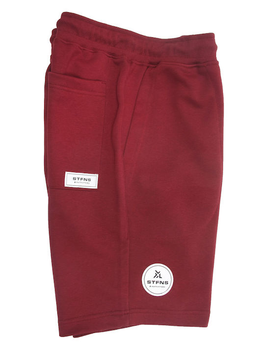 Stefansxxl Sportliche Herrenshorts Burgundisch