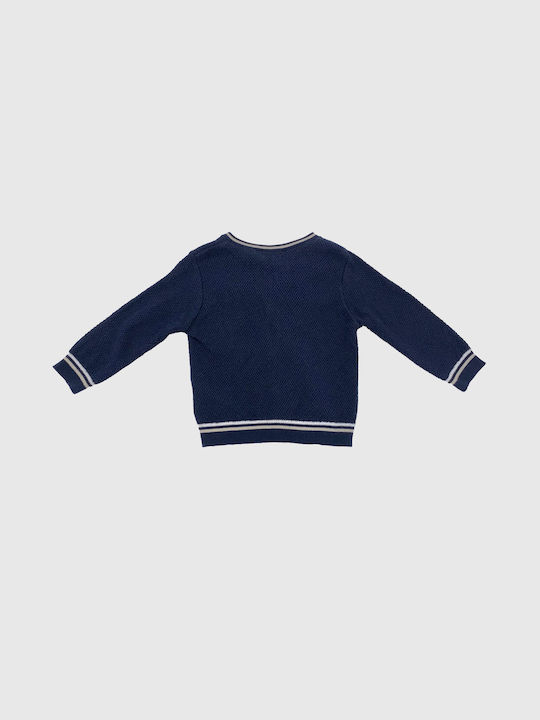 Chicco Boys Knitted Cardigan with Zipper Blue