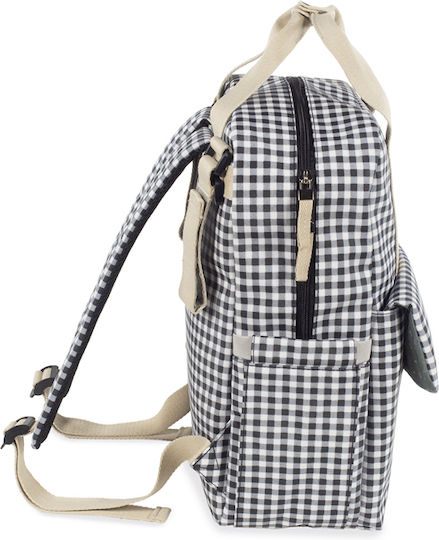 Walking Mum Τσάντα-Αλλαξιέρα Πλάτης I Love Vichy Πολύχρωμη 28x12x37εκ.