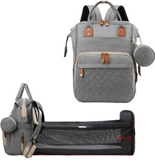 Queen Mother Diaper Bag Gray