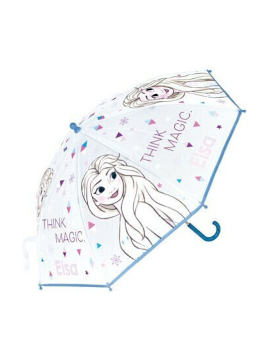 Arditex Kinder Regenschirm Gebogener Handgriff Blau mit Durchmesser 46cm.