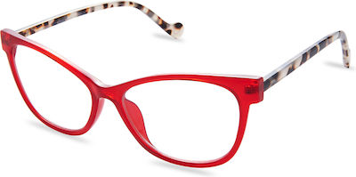 Nordic Vision Reading Glasses +2.00 in Red color