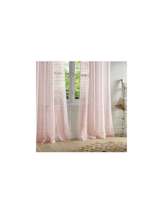 Perdea Cu Capse Roz 140x240cm