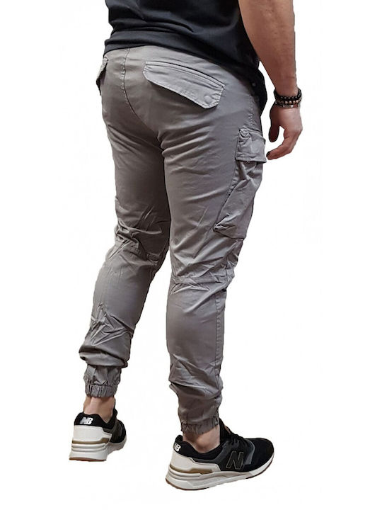 Cover Jeans M Men's Trousers Cargo Elastic Gray