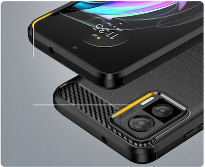 Techsuit Carbon Back Cover Σιλικόνης Μαύρο (Motorola Edge 30)