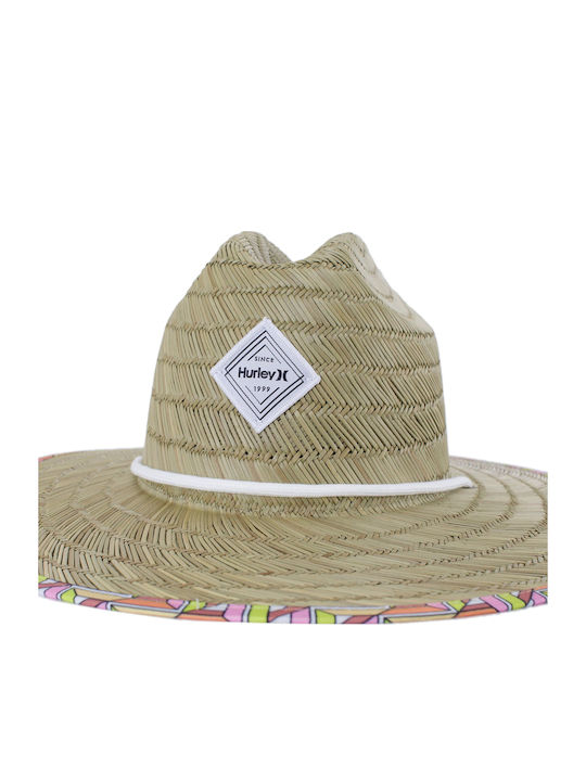 Hurley Frauen Rattangeflecht Hut Beige