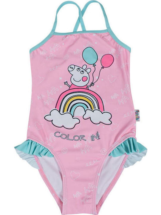 Stamion Peppa Pig Παιδικό Μαγιό Ολόσωμο Ροζ