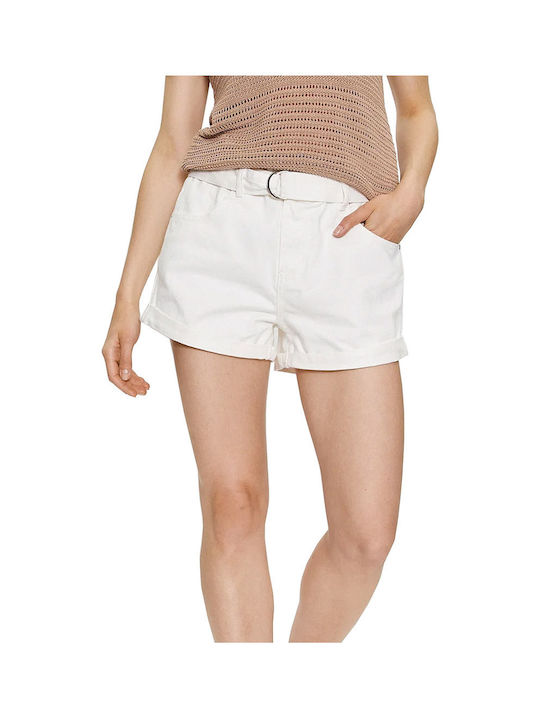 Women's High-waisted Shorts White