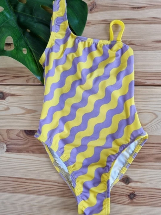 Waves Costum de baie pentru copii Întreg Galben