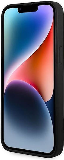 Mercedes-Benz Leather Back Cover Πλαστικό Μαύρο (iPhone 14 Pro Max)