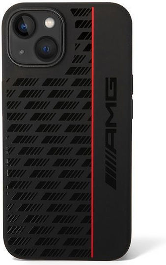 AMG Liquid Carbon Pattern Umschlag Rückseite Silikon Schwarz (iPhone 14)
