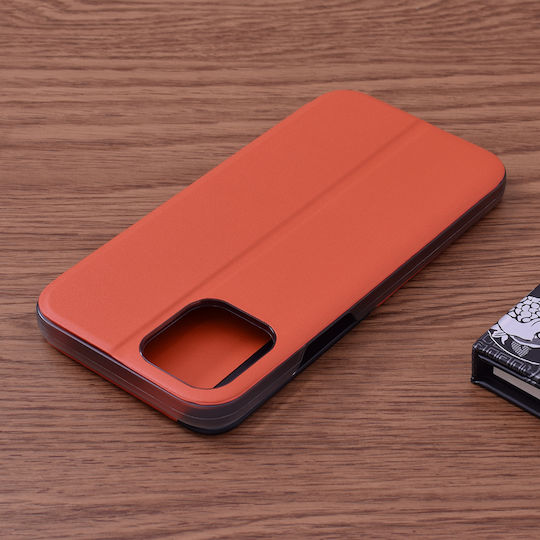 Techsuit eFold Series Book Synthetic Leather Orange (iPhone 12 Pro Max)