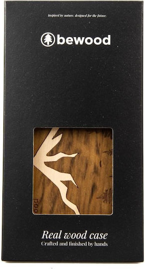 Bewood Umschlag Rückseite Silikon Braun (iPhone 14 Pro)