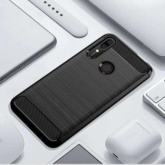 Techsuit Carbon Back Cover Silicone Black (Huawei P Smart Z)
