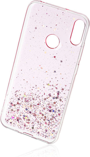 Naxius Glitter Back Cover Σιλικόνης Ροζ (Honor 8A)
