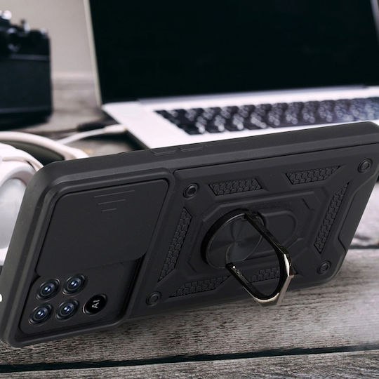 Techsuit CamShield Series Umschlag Rückseite Kunststoff / Silikon Schwarz (Oppo A94)
