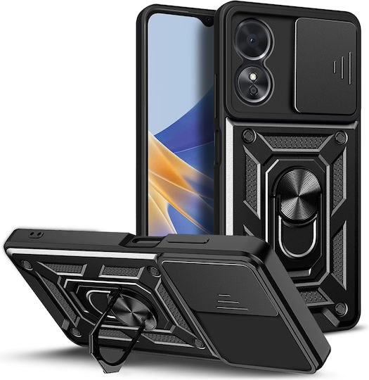 Techsuit CamShield Series Back Cover Πλαστικό / Σιλικόνης Μαύρο (Oppo Reno6)