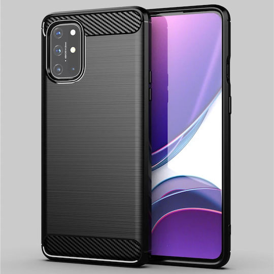Techsuit Carbon Back Cover Silicone Black (OnePlus 8T)