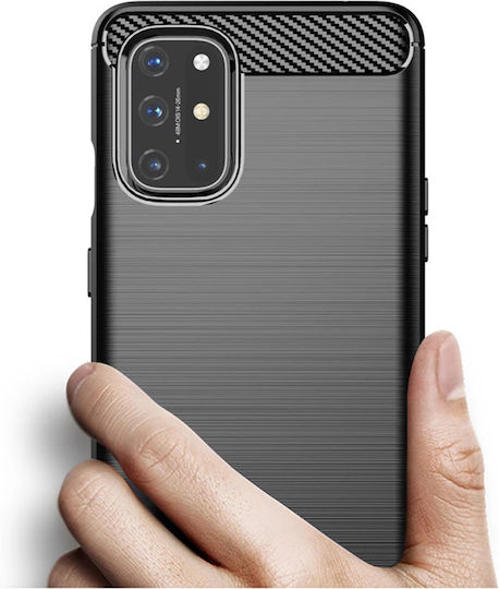Techsuit Carbon Back Cover Silicone Black (OnePlus 8T)