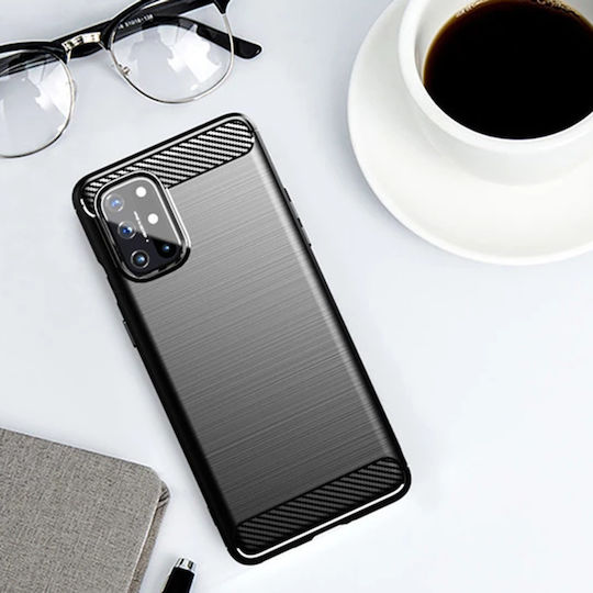 Techsuit Carbon Back Cover Silicone Black (OnePlus 8T)
