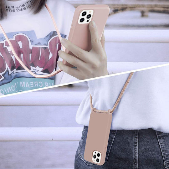 Techsuit Lanyard Задна корица Силикон с Каишка Жълт (Galaxy A33 5G)