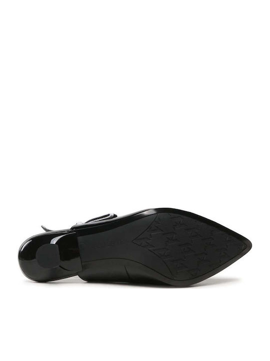 Pumps mit Riemchen Schwarz