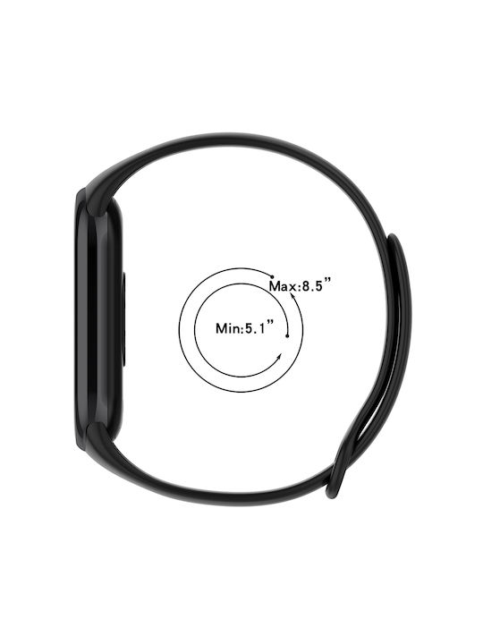Techsuit Watchband W014 Strap Silicone with Pin Purple (Xiaomi Mi Band 8 / 8 NFC / 9 / 9 NFC)